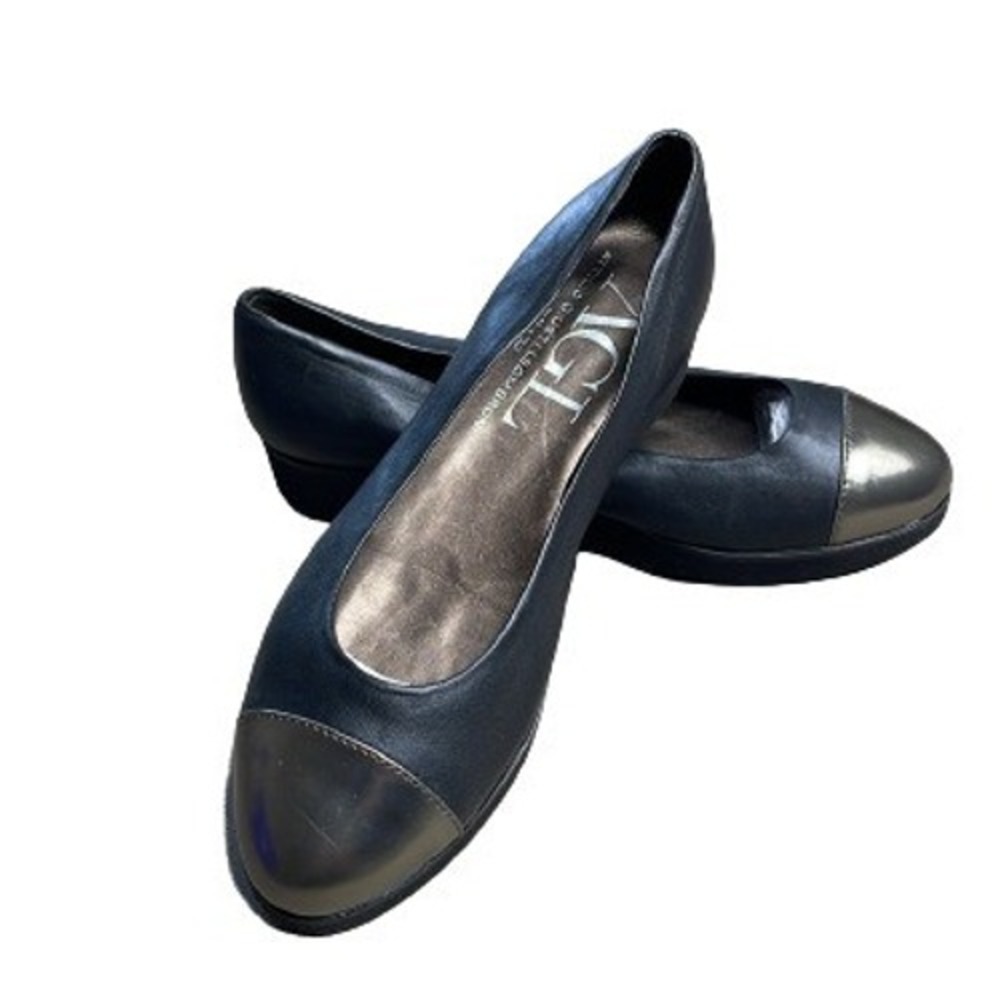 AGL ATTILIO GIUSTI‎ LEOMBRUNI N512012 SIZE 36.5 BLACK LEATHER WOMEN'S SHOES